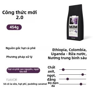 m2mcoffee | Hạt Cà Phê Arabica Rang Nâu Nhạt Vị Sô-cô-la Hà Lan 227g