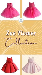 Mylilangelz Zoe Flower Wind Style Kids Dress Baju Budak Perempuan