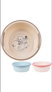 Thau chậu viền Nhật nhựa VIỆT NHẬT - Nhỏ vừa to - Tắm bé lau nhà giặt đồ - 2330/1/2/3/4
