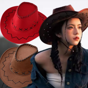 หมวกแก๊ปคอสเพลย์หมวกคาวบอยม่านบังแดดมีสไตล์หมวกวินเทจสำหรับตั้งแคมป์การตกปลาการปีนเขาวันหยุดของขวัญปีใหม่