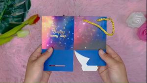 กล่องของขวัญ 14 สี สีพื้น 9x9x9 (10ใบ) - กล่องของชำร่วยมอบให้คนที่รักในโอกาส เพิ่มความสวยงามให้กับของขวัญ