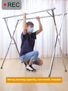 ⏰ <LazMall> Cloth Rack 2 Rod Stainless Steel Extendable Foldable double pole Clothes Hanger/Clothes Drying Rack