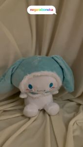 Boneka Sanrio Cinnamoroll Snow White LED Bisa Nyala Lampu Bahan Yelvo LEMBUT