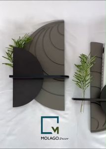 Kệ gỗ dán tường đa năng kệ bán nguyệt trang trí phòng ngủ phòng khách vách tivi kệ để sách MOLAGO BB