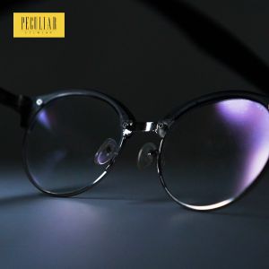 Peculiar Eyewear Rak Round Clubmaster Anti-Radiation UV400 Replaceable Lenses Computer glasses for Women and Men