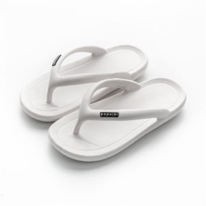 Summer Ladies Thick Bottom Soft Sole Thong Slippers Fashionable Anti-Slip Casual Slip-On Sandals for Outdoor Wear PU up PVC Sole