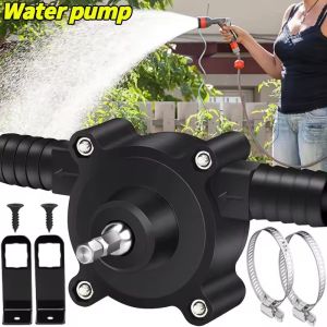 Portable Electric Drill Pump Mini Hand Self-priming Liquid Transfer Pumps Diesel Oil Fluid Water Pump Home Garden Outdoor Tools