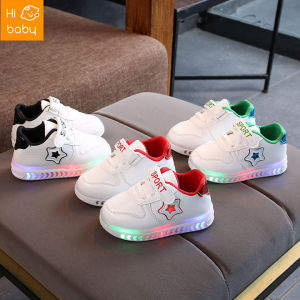 เด็กกีฬารองเท้าผ้าใบสำหรับเด็กอ่อนกระพริบ Soles Non-Slip สวมใส่รองเท้าส้นเตี้ยสำหรับชายและหญิง