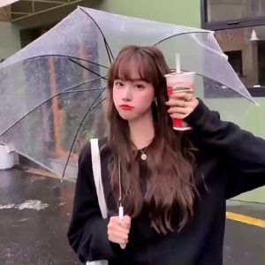 PVC plain white umbrella umbrella transparent clear rain umbrella parasol for wedding foldable transparent umbrella japan big crutch umbrella automatic golf umbrella windproof umbrella for decoration long handle umbrella for kids payong matibay makapal