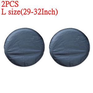 RYSJM | Black Universal Motorhome Tire Cover Camper Tire Protective Cover Spare Tire CoveSpare Tire Cover Dustproof/Water/Sun Protection