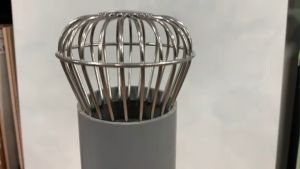 Cầu chắn rác sân thượng KAG-QC301 (ống D90) Cầu chặn rác Inox 304 đế thấp thả ống D90 cầu lưới lọc rác thoát nước mưa thoát nhanh sử dụng tốt