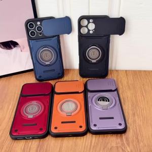 szhaiyu | For Magsafe Wireless Charge Phone Case for Samsung Galaxy S25 S26 Ultra S24 FE A57 A37 A55 A35 A56 A07 A17 A06 Ring Holder Cover