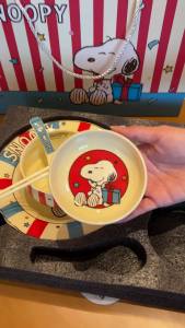Snoopy | Snoopy Hoạt Hình Anime Sứ Đĩa Tròn Gốm Đĩa Ăn Kawaii Gia Vị Món Ăn Trẻ Em Quà Tặng Sinh Nhật Bộ Đồ Ăn