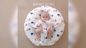 Black Pearl-Best Mother Newborn Baby Anti-Vomiting Feeding Pillow for Living Room - 15° Inclined Baby Seat Pad
