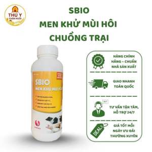 S.BIO Men Khử Mùi Hôi Chuồng Trại – Xử Lý Khí Độc Hấp Thụ Amoniac Khử Mùi Nhanh Cho Gà Heo Vịt