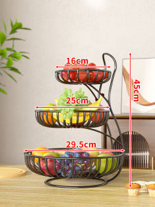 Giỏ Trái Cây Khô Sang Trọng Đa Tầng Lưu Trữ Mâm Đựng Snack