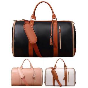 MOJOYCE High-Quality PU Leather Garment Bag for Men and Women Business Travel Carry On Bag with Spacious Interior and Durable Material
