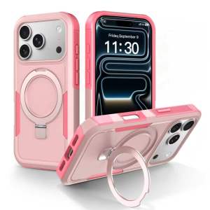 Ốp Lưng Bảo Vệ Chắc Chắn 2 Trong 1 Cho iPhone 18/17/16/15/14/13 Với Giá Đỡ Từ Tính Chống Sốc Tương Thích Với iPhone Pro Max
