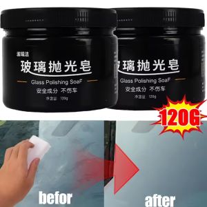 120G Cerium Oxide Glass Polishing Powder Cream Window Windshield Wax Polish Scratch Remover Car Repair Paste Home Glass Cleaner