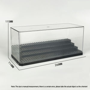 Large Acrylic Minifigures Display Case Stackable and Dustproof Building Block Display Box for Lego Action Figure Toys Storage