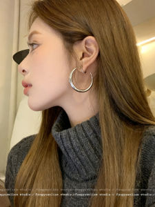 Stunning New Womens Hoop Earrings Fashionable Versatile Clip-Ons No Piercing Required Elegant Geometric Alloy Jewelry