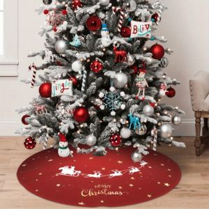 VIKAMA Christmas Red Festive Tree Dress Home Decoration Festival Christmas Tree Gift Decoration Easy To Clean Washable