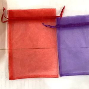 100pcs Organza Pouch Gift Bag Drawstring Wedding Birthday Souvenir Candy Mesh
