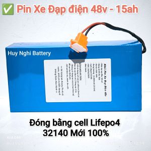 Pin Xe Điện 48 vol / 15ah / Cell Lifepo4 32140 Mới : Thay Thế Cho Các Loại Xe 4 Bình AcQuy