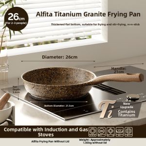 AMERCOOK | Granite Titanium Non-stick Multi-purpose Cooking Pot
