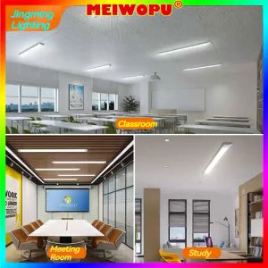 (4pcs)Energy Saving Three Anti-LEDled Lamp Integrated Lamp Full Set Of Household Purification Long Super Bright Office Supermarket Classroom