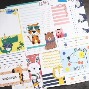 Creative Animal Card Communication Paper Envelope Set Cute Girls Mood Book Six One Business Supplies Stationery