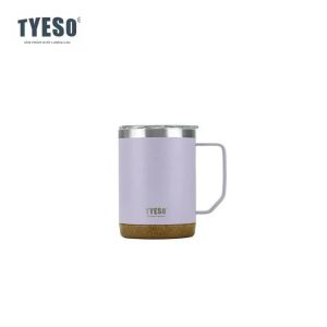 TYESO | Bình Giữ Nhiệt Tyeso 530ml Bằng Thép Không Gỉ Đế Vân Gỗ Thân Thiện Với Môi Trường Cốc Cà Phê Cách Nhiệt Dùng Cho Văn Phòng Và Gia Đình
