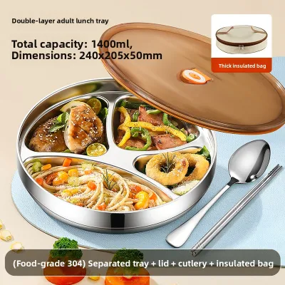 YONGLE | Heat-Resistant Divided Stainless Steel Kids Tray