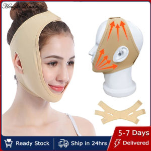 Hengfa Lina Elastic Face Slimming Bandage V Line Face Shaper Women Chin Cheek Lift Up Belt Facial Massager Strap Face Skin Care Tools Beauty