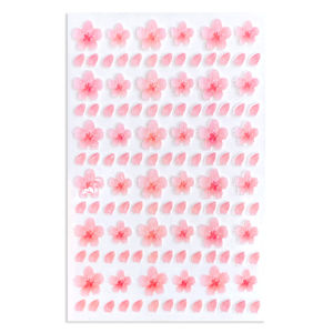JIELI | Decorative Eyelash Stickers for Stage Makeup Pink Cherry Blossom Facial Adhesive Stickers