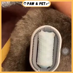 Pet Grooming Brush Cat Dog Hair Remove Brush with Water Tank Wipes Massage Comb Cleaning
