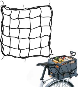 Cargo Net Rubber Net Luggage Net 30 X 30 Bike Scooter Bicycle Net Carrying Net Touring Net Black