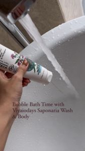 Vivaiodays Saponaria No-Tears Wash & Shampoo | Organic eczema skincare for baby & kids | Relieves flaky scalp