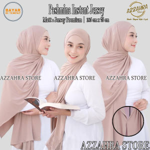 Hijab Pashmina Instant Jersey Premium Warna Terlengkap Jilbab Kerudung Tebal Tidak Menerawang