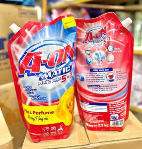 Nước Giặt Xả 5in1 A-ON Matic 22kg Hương Nước Hoa Cao Cấp - Giặt Xả AON HÀNG CÔNG TY ĐỦ VAT