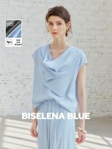 BEIQIANI | Asymmetric Sash Sleeveless Womens Top