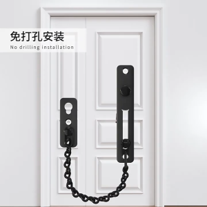 Stainless Steel Chain Door Lock Chain Door Guard with Spring Anti-Theft Press Lock for Door and Home Security Chain Door Lock Safety Chain Lock Anti-Stealing Link Latch for Doors 304 Thickened Models Child Proof Door Lock Safety