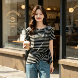 BALENO | Striped Casual Breathable T-shirt