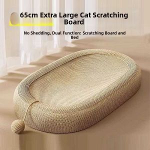 JUNENGLIANG | Sisal Oval Scratch Pad and Bed Thick and Durable