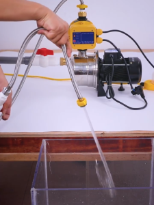 Automatic Water Pump Control 220V Automatic Water Pump Pressure Controller Regulator Professional Electrical Booster Jet Pump Household Pressure Switch Intellige Water Shortage Protection Adjustable Pressure Start Stop Controller With Pressure Gauge