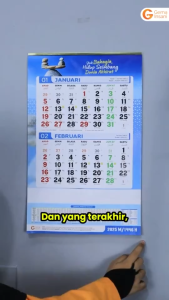 Kalender Regional 2026 Kalender Dinding Gema Insani Original 100% Desain Cantik Lengkap Tanggal Nasional Cocok Untuk Rumah Kantor Bisa COD Gratis Ongkir
