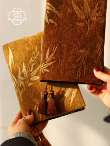 New Chinese Style Diary Book Cover Cloth Journal Notebook Retro Velvet Material A5 A6 Size Perfect Heartwarming Gift