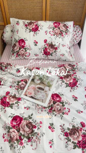 200T25 | Sprei Extra King 200x200 Tinggi 25cm Katun Adem Premium Anti geser Motif Aesthetic kainku