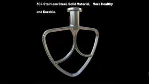Flex Edge BeaterK45B Stainless Steel Flat BeaterFor KitchenAid 4.5-5Quart Tilt-Head Stand 2 Paddles Sold SeparatelyMixer