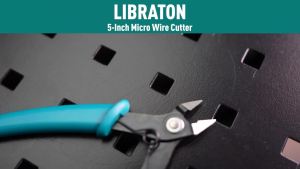 LIBRATON Micro Wire Cutter Precision Electronics Flush Cutter and Side Cutting Pliers Clean Cut for Model Jewelry Model Kits
